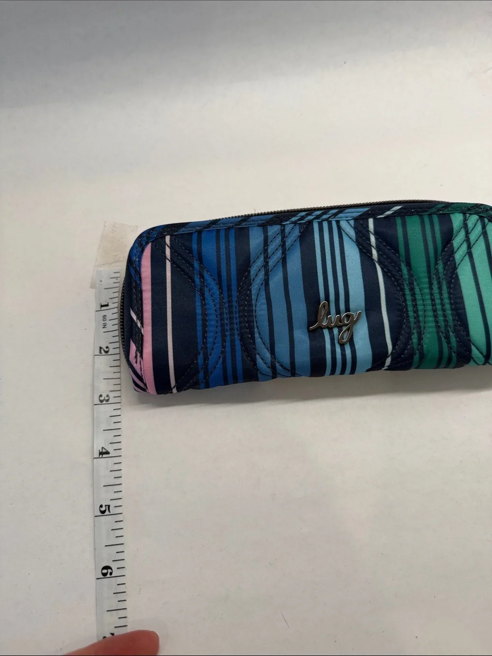 lug Striped Blue Teal Pink Wallet
